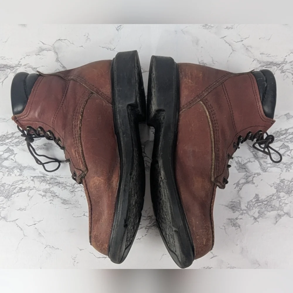 Red Wing Leather Work Boots Men's Size 9 Made In The USA